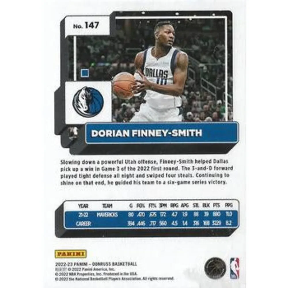 2022-23 Panini Donruss Dorian Finney-Smith #147 Dallas Mavericks